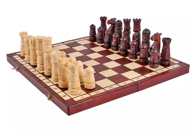 Castle houten schaakset - Afbeelding 2