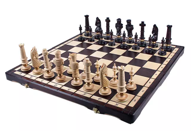 Royal De Lux houten schaakset groot - Image 2