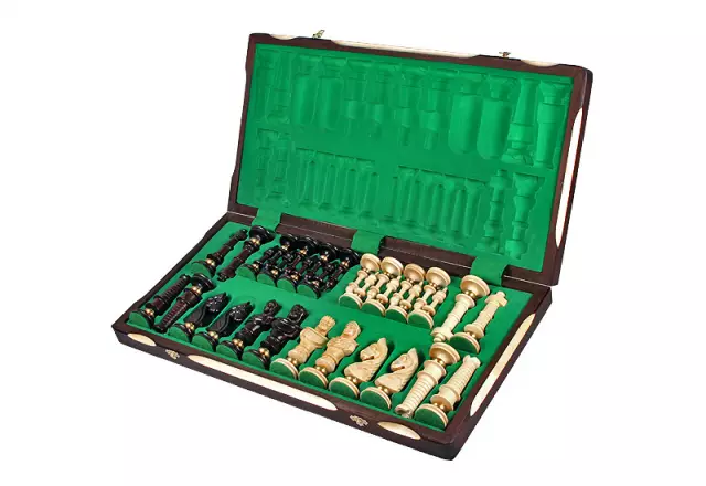 Royal De Lux houten schaakset groot - Image 3