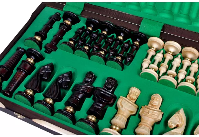 Royal De Lux houten schaakset groot - Image 4