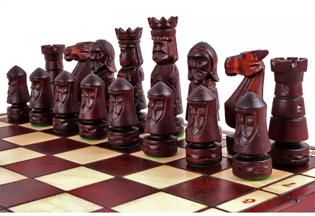 Castle houten schaakset - Afbeelding 5