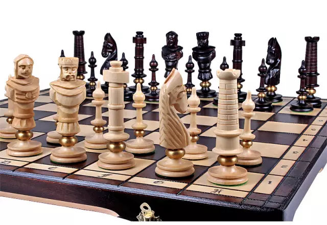 Royal De Lux houten schaakset groot - Image 7