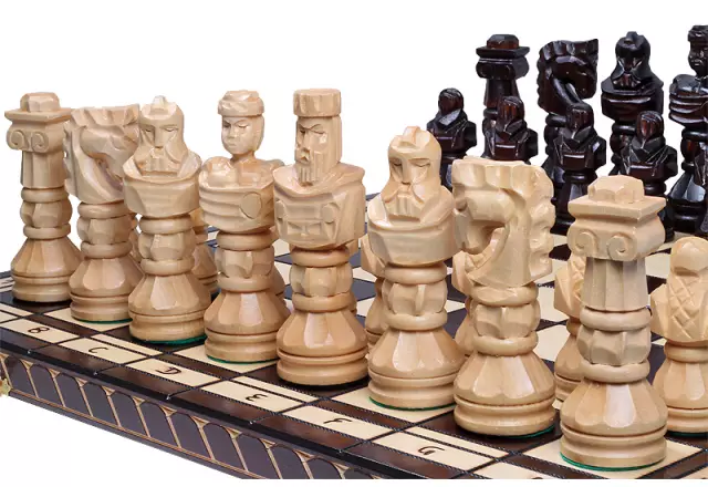 Gladiator houten schaakset - Image 7