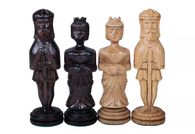 Oak houten schaakset