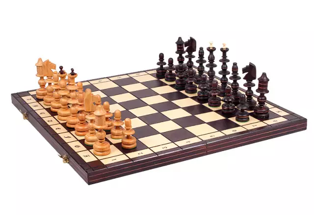 Old Polish houten schaakset - Afbeelding 10