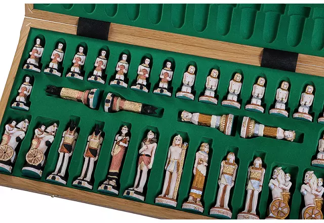 Egypt houten schaakset - Afbeelding 5
