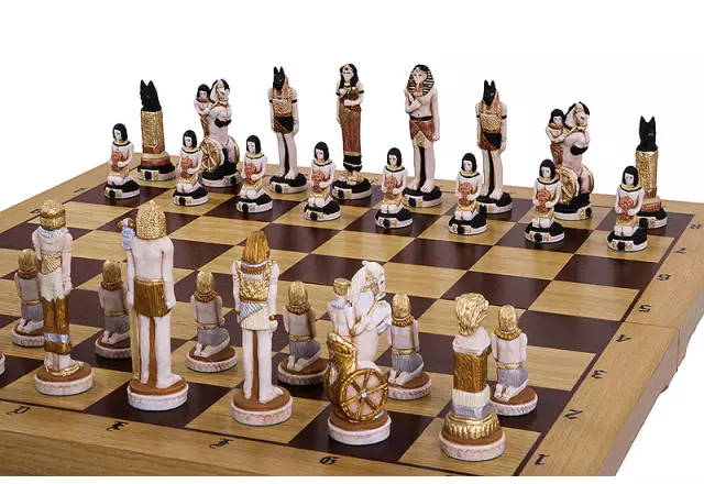 Egypt houten schaakset - Afbeelding 7