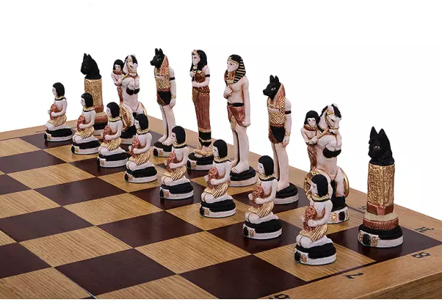 Egypt houten schaakset - Afbeelding 8