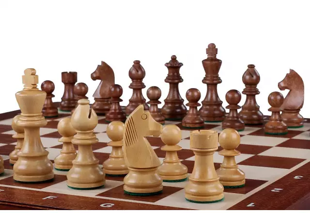 Tournament No. 5 German Knight houten schaakset - Afbeelding 5