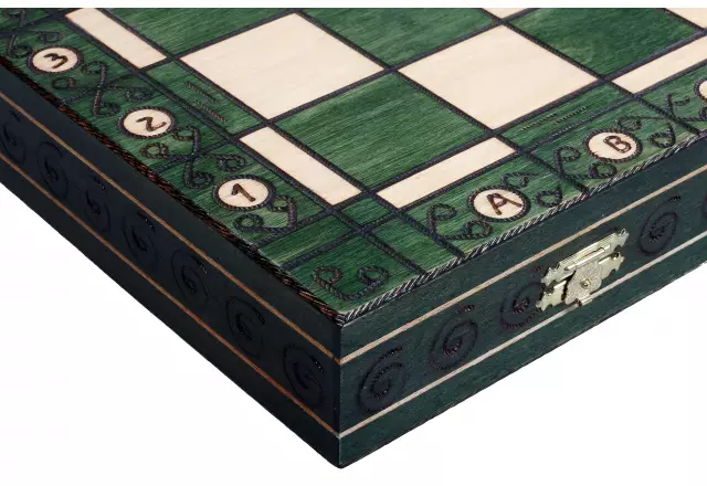 Ambasador Green houten schaakset - Afbeelding 3