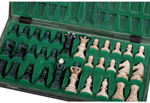 Ambasador Green houten schaakset - Afbeelding 5