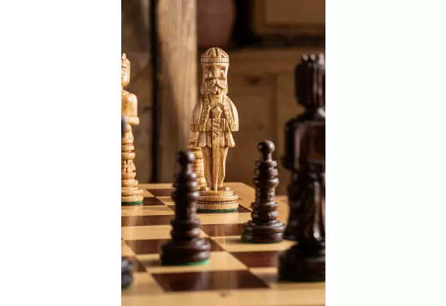 Oak houten schaakset - Afbeelding 7