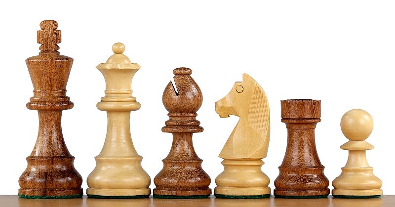 German Staunton schaakstukken 3.75 inch met dubbele koningin